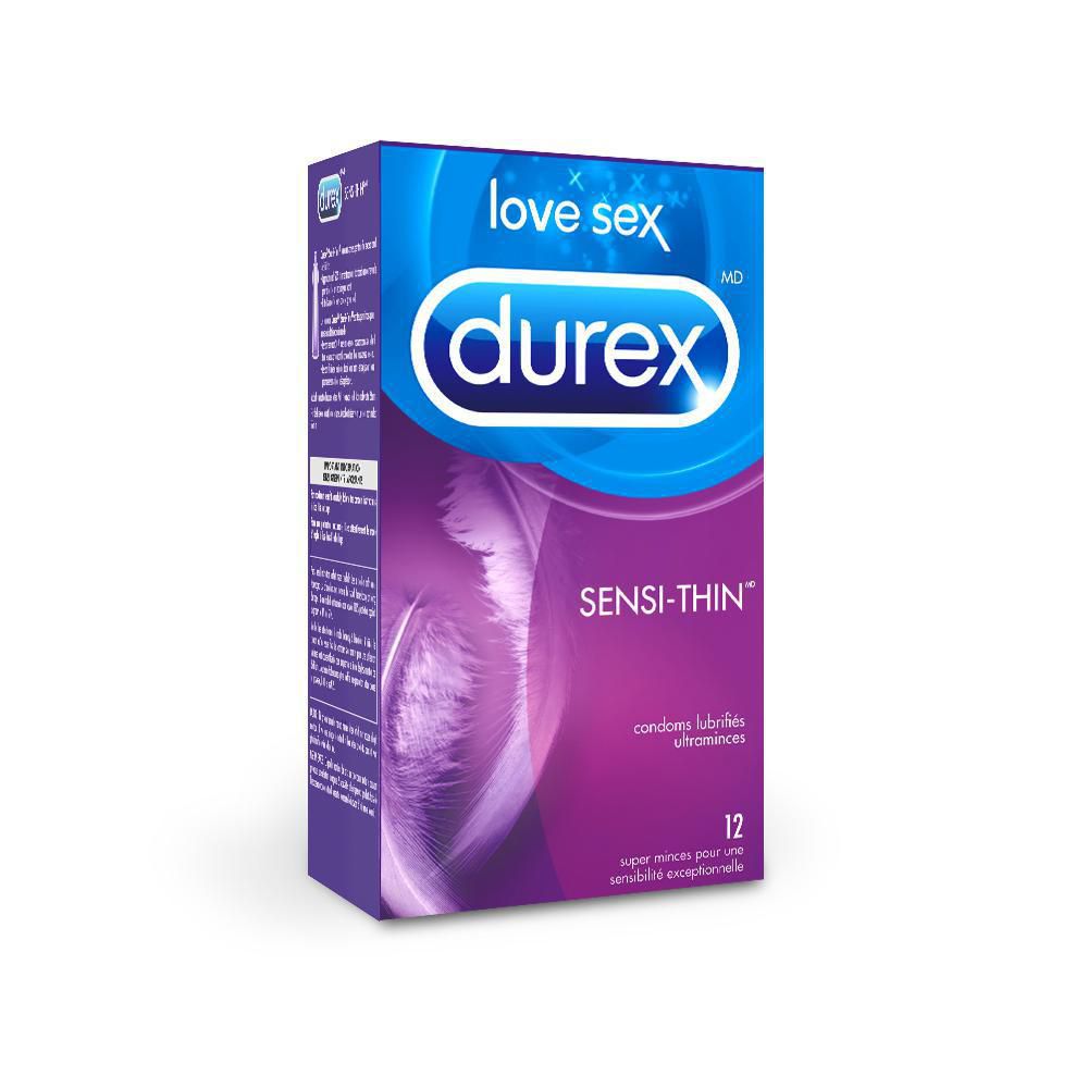 Durex Sensi-Thin Ultra Fine Lubricated Condoms - 12 pieces