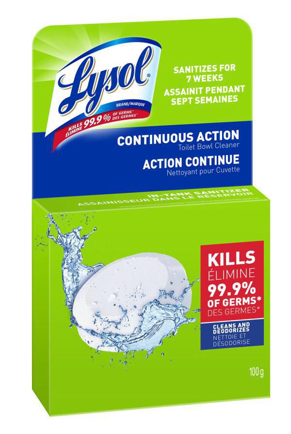 Lysol Continuous Action, Toilet Bowl Cleaner, In-Tank Sanitizer 