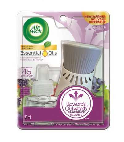 Air Wick Plug-in Air Freshener Kit, Infused with Natural Essential Oils, Country Berries - 1 plug-in + 1 refill