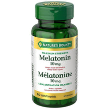 Load image into Gallery viewer, Nature&#39;s Bounty Melatonin 10mg - 60 tablets
