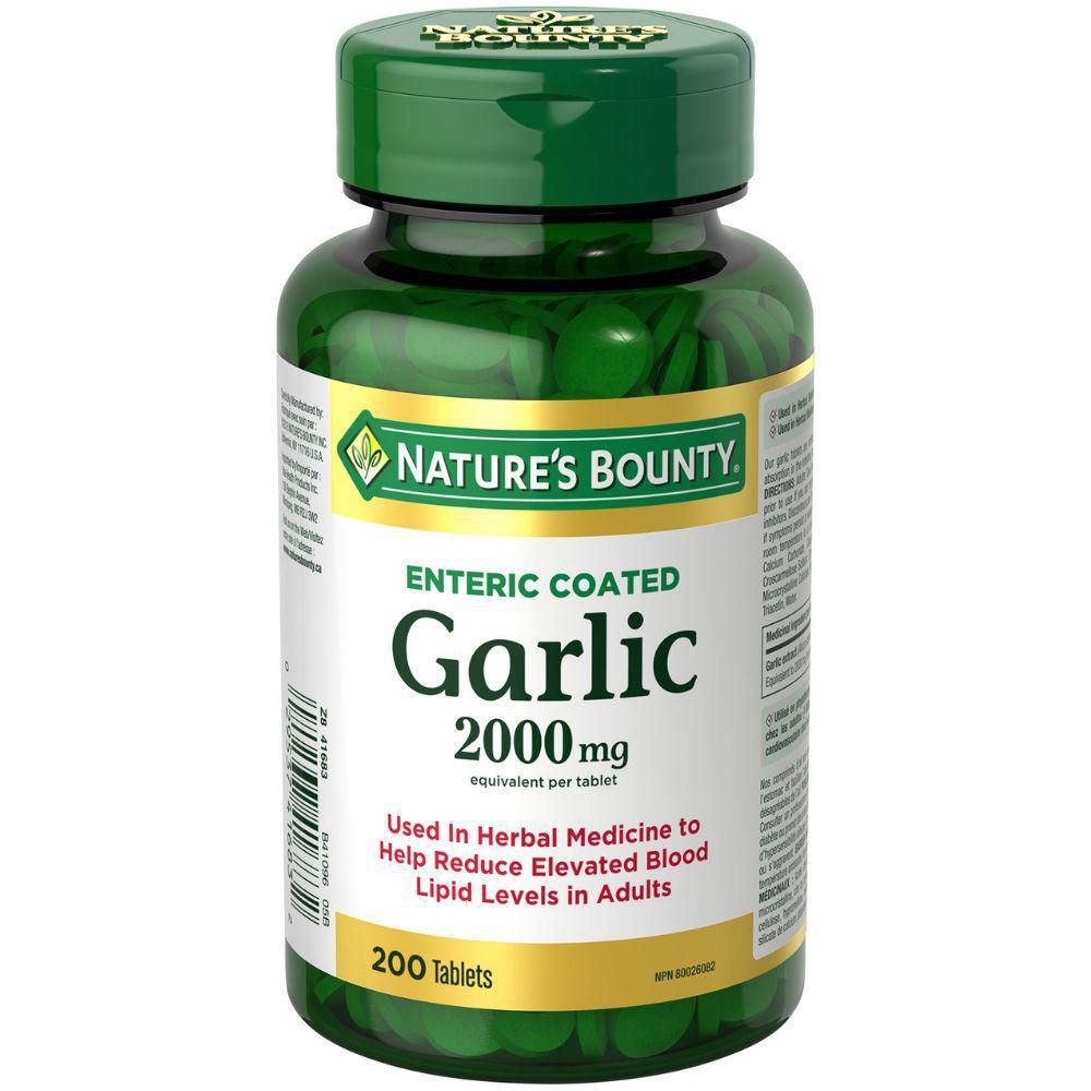 Nature's Bounty Enteric Coated Garlic 2000 mg - 200 tablets