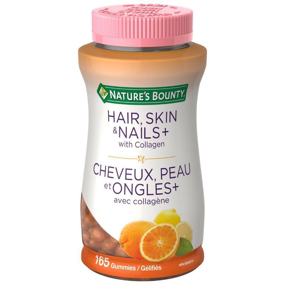 Nature's Bounty Hair, Skin & Nails+ with Collagen - 165 gummies