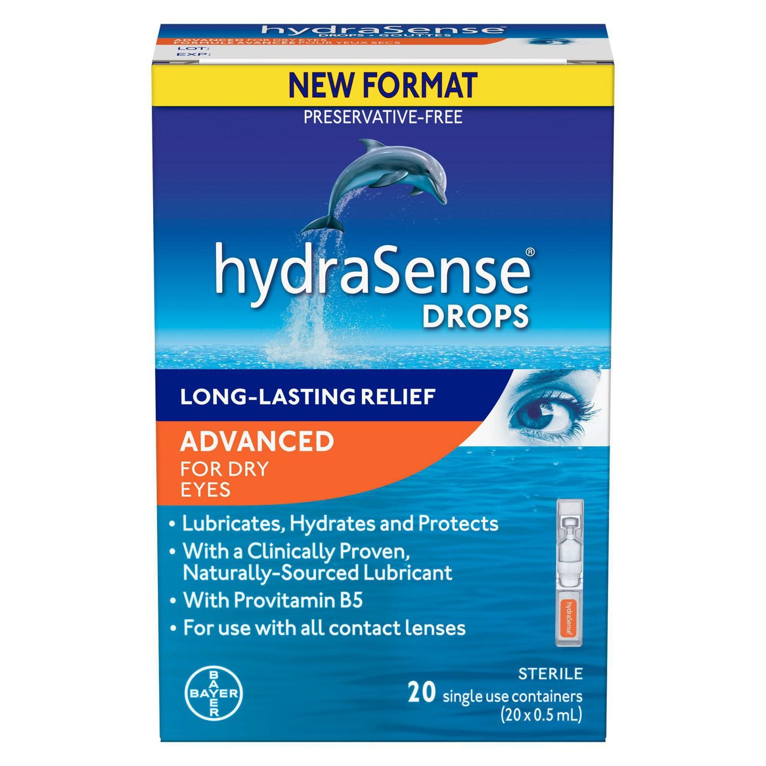 HydraSense Drops Advanced - 20 single use containers