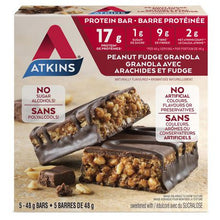 Load image into Gallery viewer, Atkins Protein Bar, Peanut Fudge - 5 bars x 48 g
