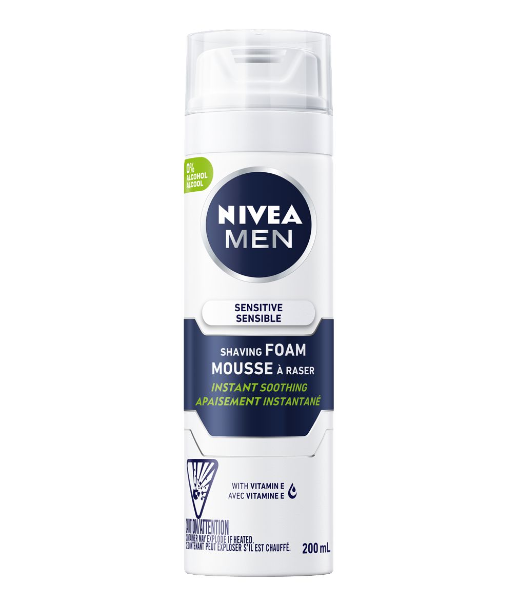 Nivea Men Sensitive Skin Shaving Foam with Vitamin E - 200 ml