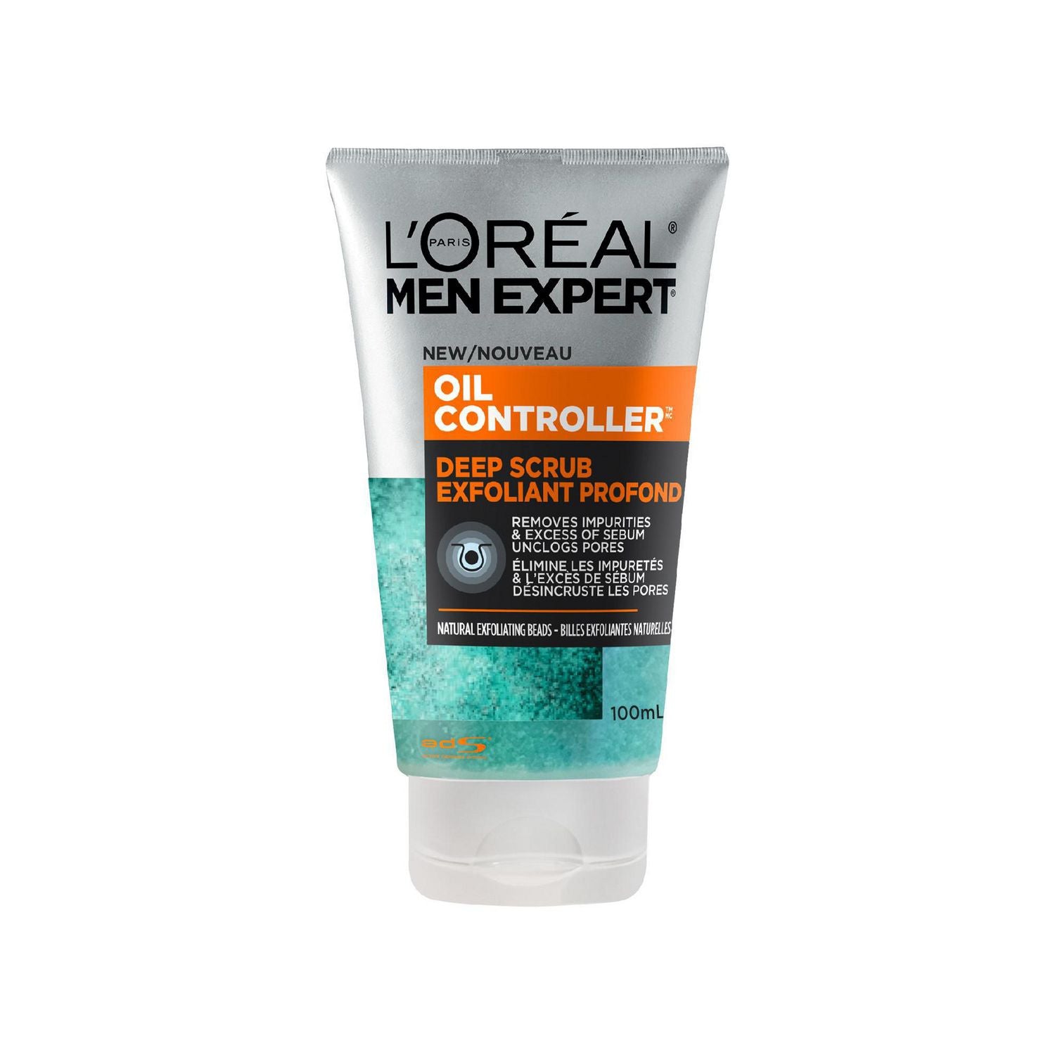 L'Oreal Men Expert Oil Controller, Deep Scrub - 100 ml