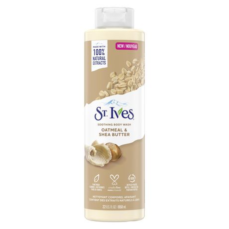 St. Ives Soothing Body Wash, Plant Based, Cruelty Free, Oatmeal And Shea Butter- 650 mL 