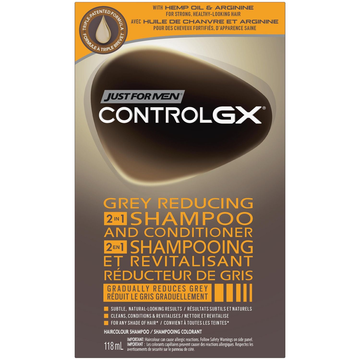Just For Men Control GX Grey Reducing Shampoo & Conditioner - 118 ml