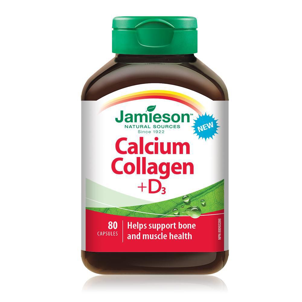 Jamieson Calcium Collagen + D3 - 80 capsules