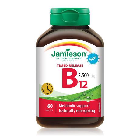 Jamieson Vitamin B12 2500 mcg - 60 tablets