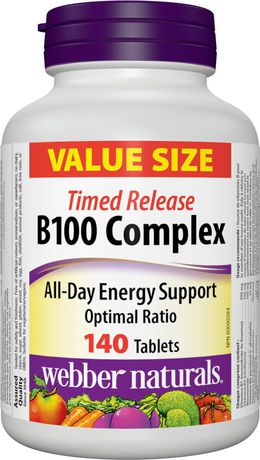 Webber Naturals Timed Release B100 Complex - 140 tablets