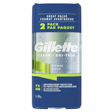 Load image into Gallery viewer, Gillette Clear Gel Antiperspirant. Power Rush - 2 x 108 g
