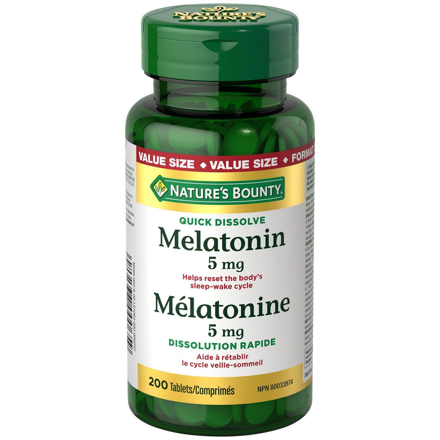 Nature's Bounty Melatonin 5 mg - 200 tablets