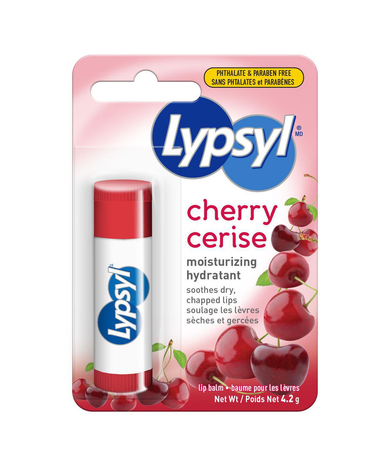 Lypsyl Lip Balm, Moisturizing, Cherry - 4.2 g