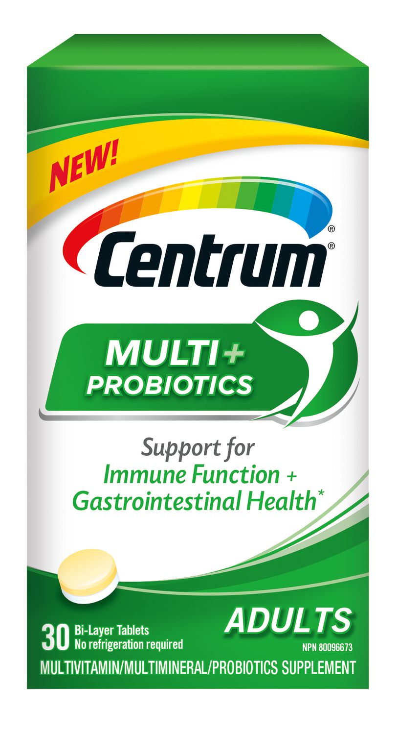 Centrum Multi + Probiotics - 30 bi-layer tablets