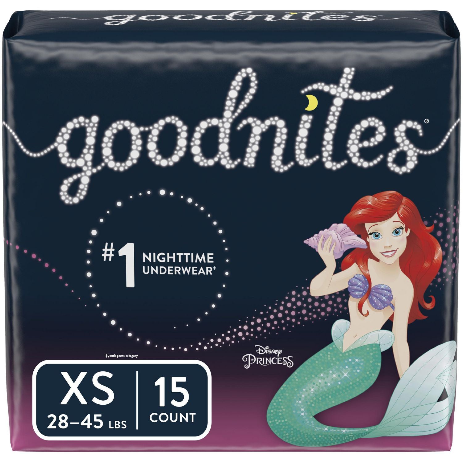 GoodNites Nighttime Underwear for Girls, Extra Small - 15 count