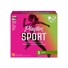 Load image into Gallery viewer, Playtex Sport, Super, Fragrance-Free - 36 tampons
