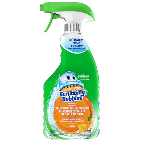 Scrubbing Bubbles Disinfectant, Bathroom Grime Fighter, Citrus - 946mL