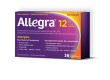 Load image into Gallery viewer, Allegra 12-Hour Non-Drowsy Allergy Relief Tablets - 36 tablets
