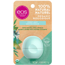 Load image into Gallery viewer, eos Organic Lip Balm, Sweet Mint - 7 g
