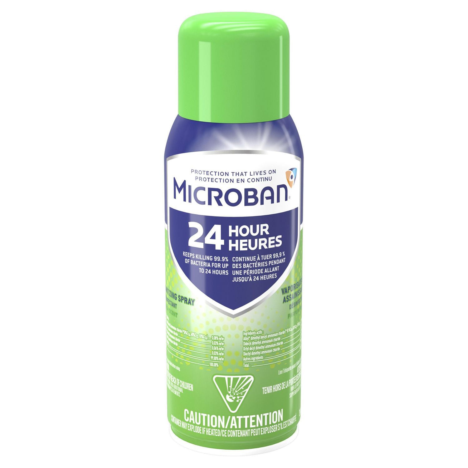 Microban 24 Hour Sanitizing Spray, Fresh Scent 