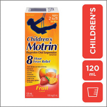 Load image into Gallery viewer, Motrin Children’s Ibuprofen Oral Suspension, Fruit Flavour - 120 ml
