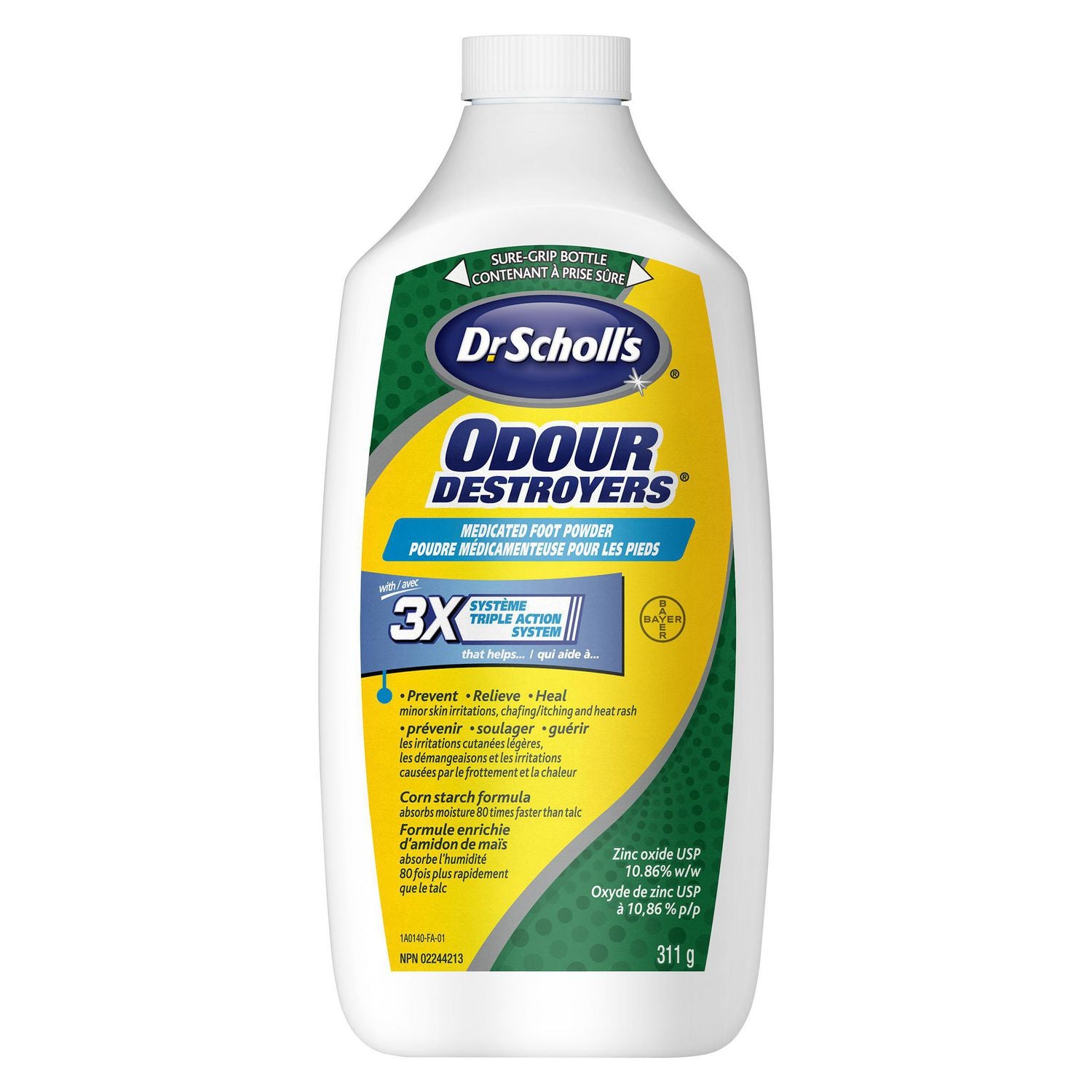 Dr. Scholl’s Odour Destroyers Medicated Foot Powder - 311 g
