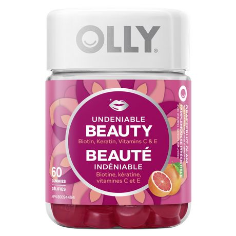 Olly Undeniable Beauty, Grapefruit Glam - 60 gummies