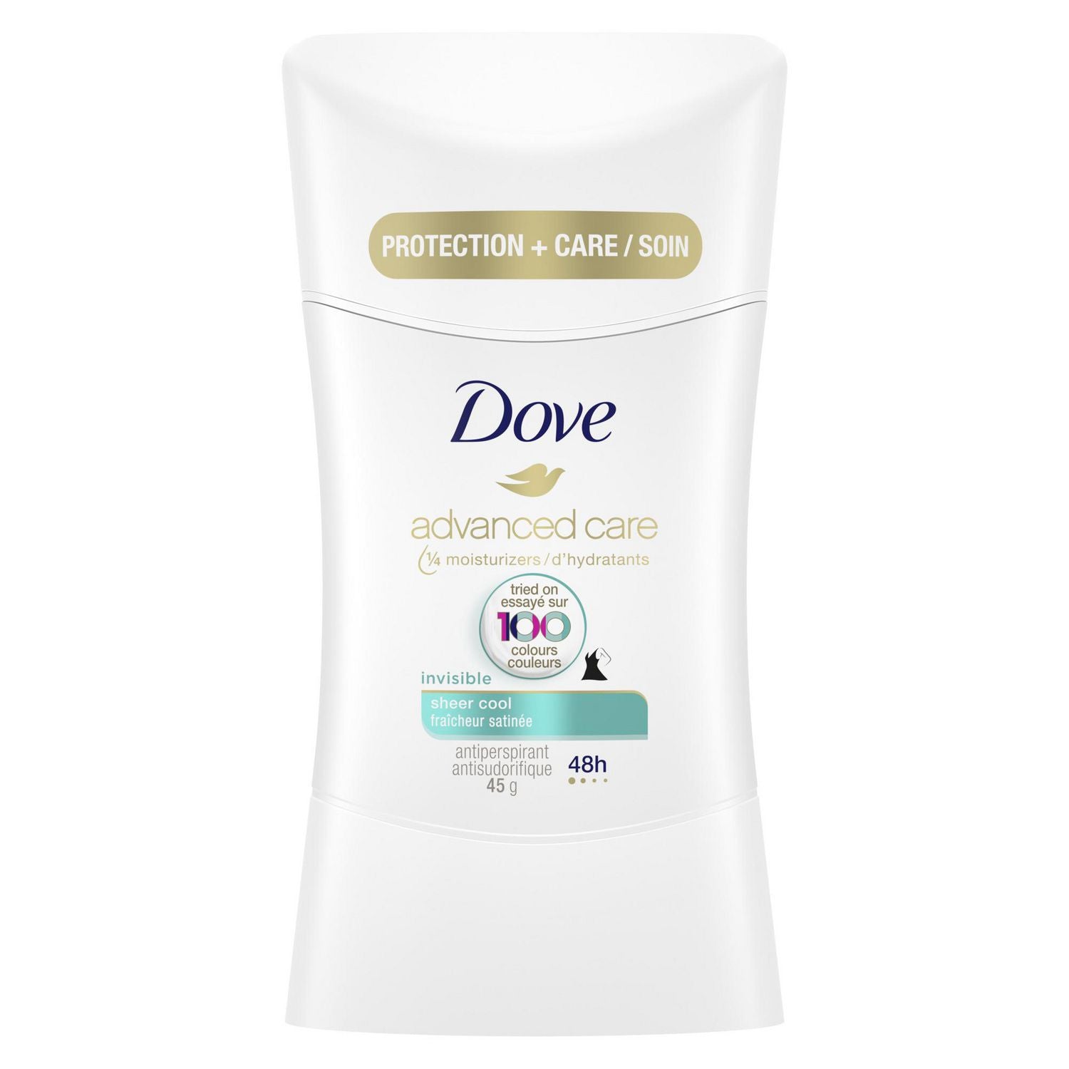 Dove Advanced Care Invisible Antiperspirant, Sheer Cool - 45 g