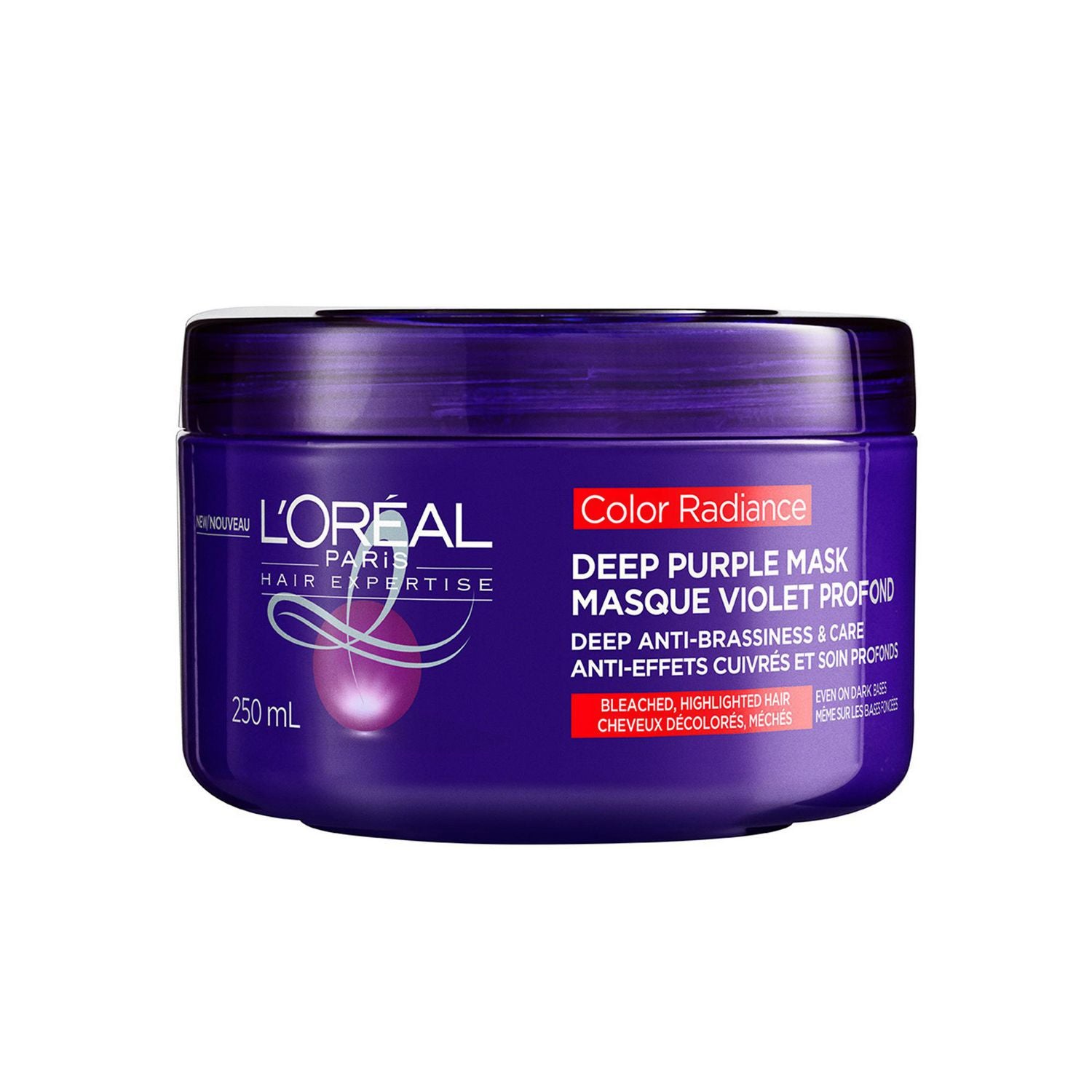 L'Oreal Hair Expertise Color Radiance Deep Purple Mask - 250 ml