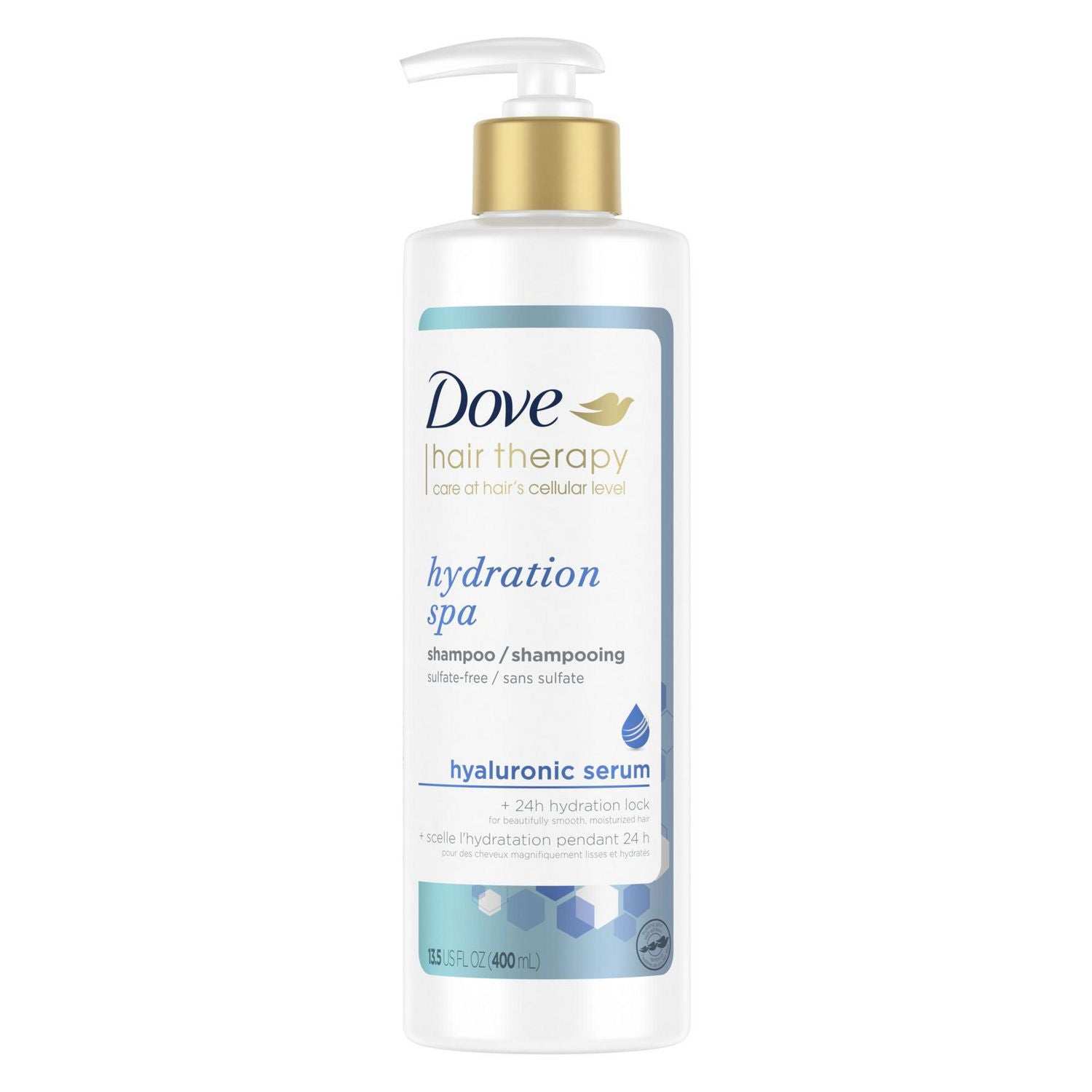 Dove Hair Therapy Hydration Spa Shampoo with Hyaluronic Serum - 400 ml