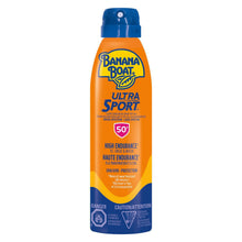 Load image into Gallery viewer, Banana Boat Ultra Sport Clear Sunscreen Spray, High Endurance VS. Sweat And Water, SPF 50+
