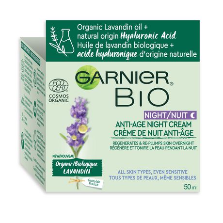 Garnier Bio Anti-Age Night Cream, Organic Lavandin - 50 ml