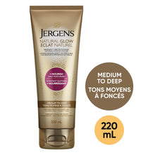Load image into Gallery viewer, Jergens Natural Glow Tanning Lotion, Medium to Deep Shade - 220 ml
