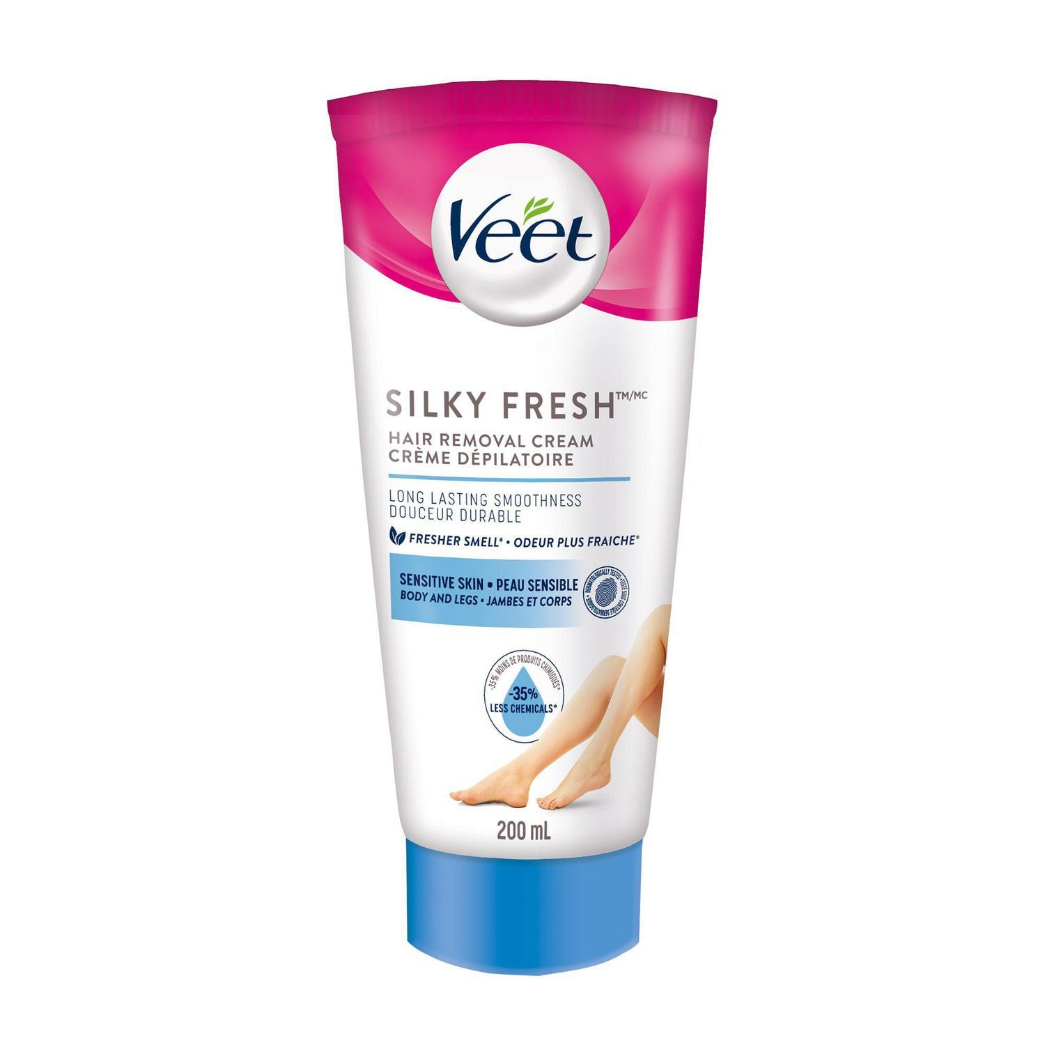 Veet Silky Fresh Hair Removal Cream for Legs & Body, Sensitive Skin - 200 mL