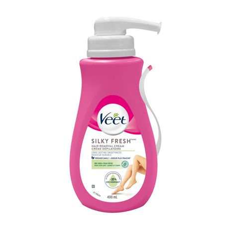 Veet Silky Fresh Hair Removal Cream for Legs & Body, Dry Skin - 400 mL