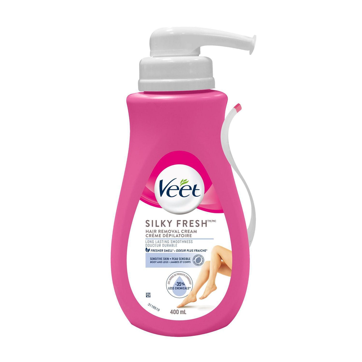 Veet Silky Fresh Hair Removal Cream for Legs & Body, Sensitive Skin - 400 mL