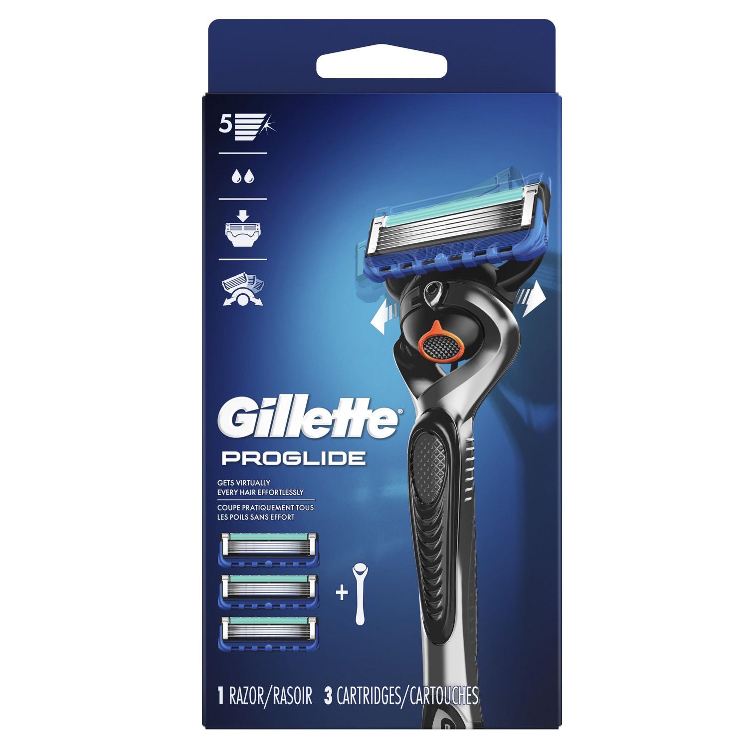 Gillette ProGlide Men's Razor - 1 razor, 3 cartridges