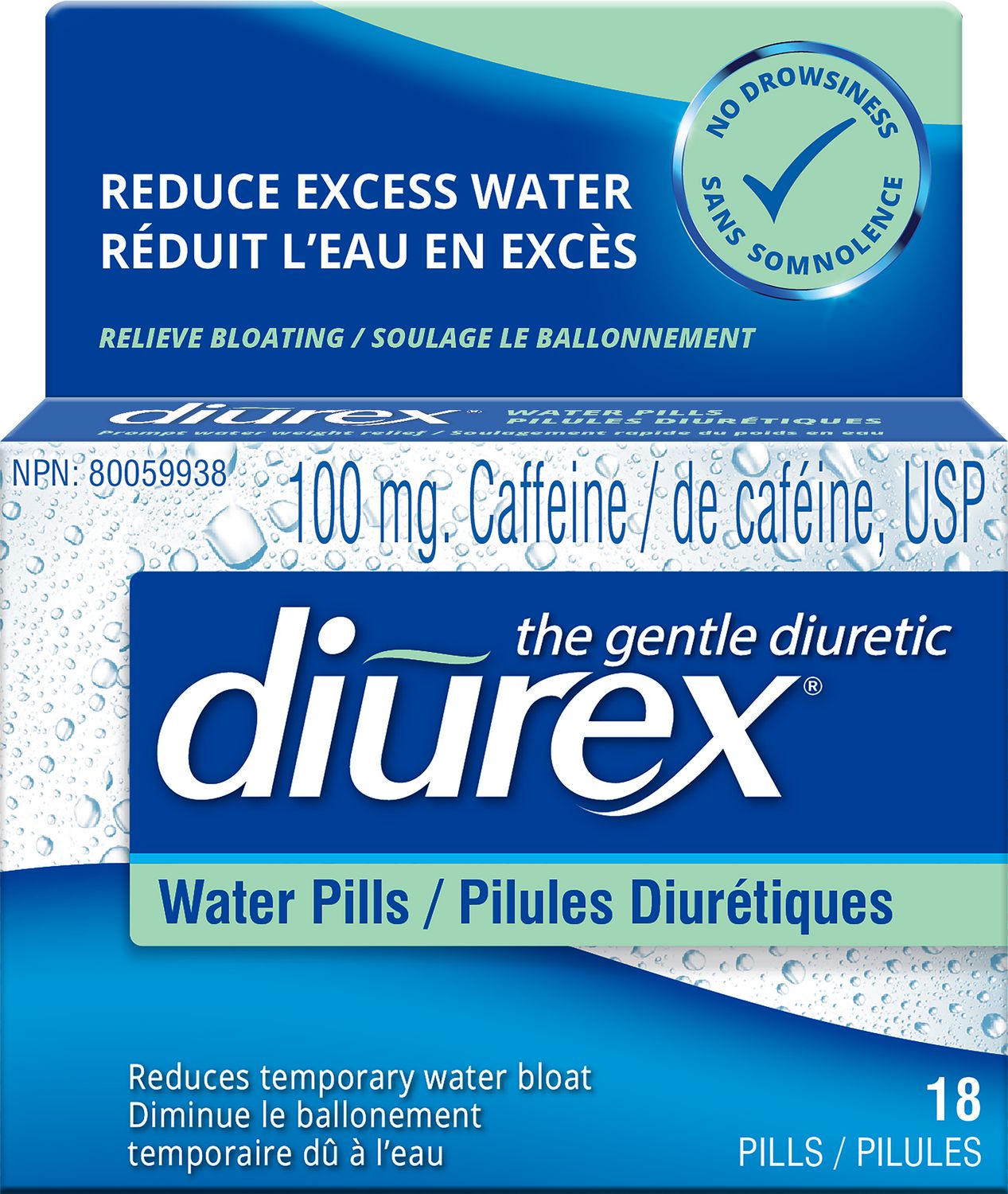 Diurex Water Pills - 18 pills