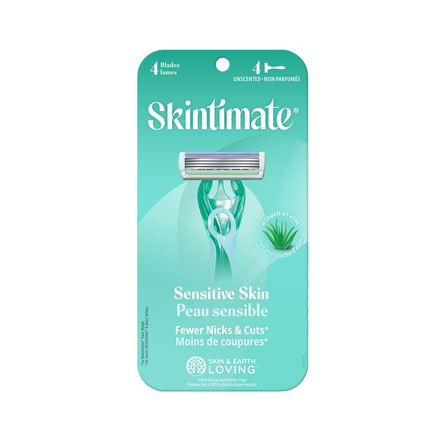 Skintimate Scented Disposable Razors for Women,  Sensitive Skin - 4 razors