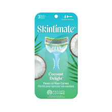 Load image into Gallery viewer, Skintimate Scented Disposable Razors for Women,  Coconut Delight - 4 razors
