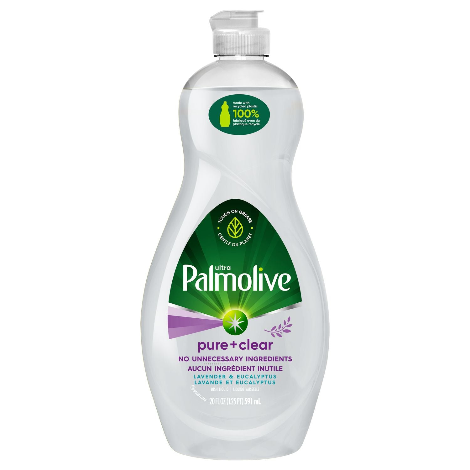 Palmolive Ultra Dish Liquid, Pure + Clear Lavender & Eucalyptus - 591 ml