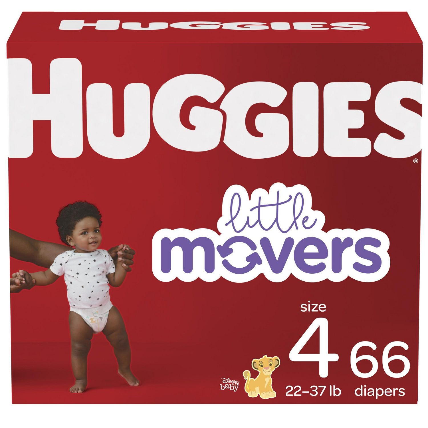 Huggies Little Movers Baby Diapers Size 4 - 66 diapers