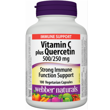 Webber Naturals Vitamin C & Quercetin 500/250mg - 100 capsules