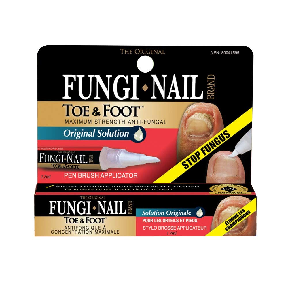 Fungi-Nail Toe & Foot Maximum Strength Anti-Fungal, Original Solution, Pen Brush Applicator - 1.7 ml