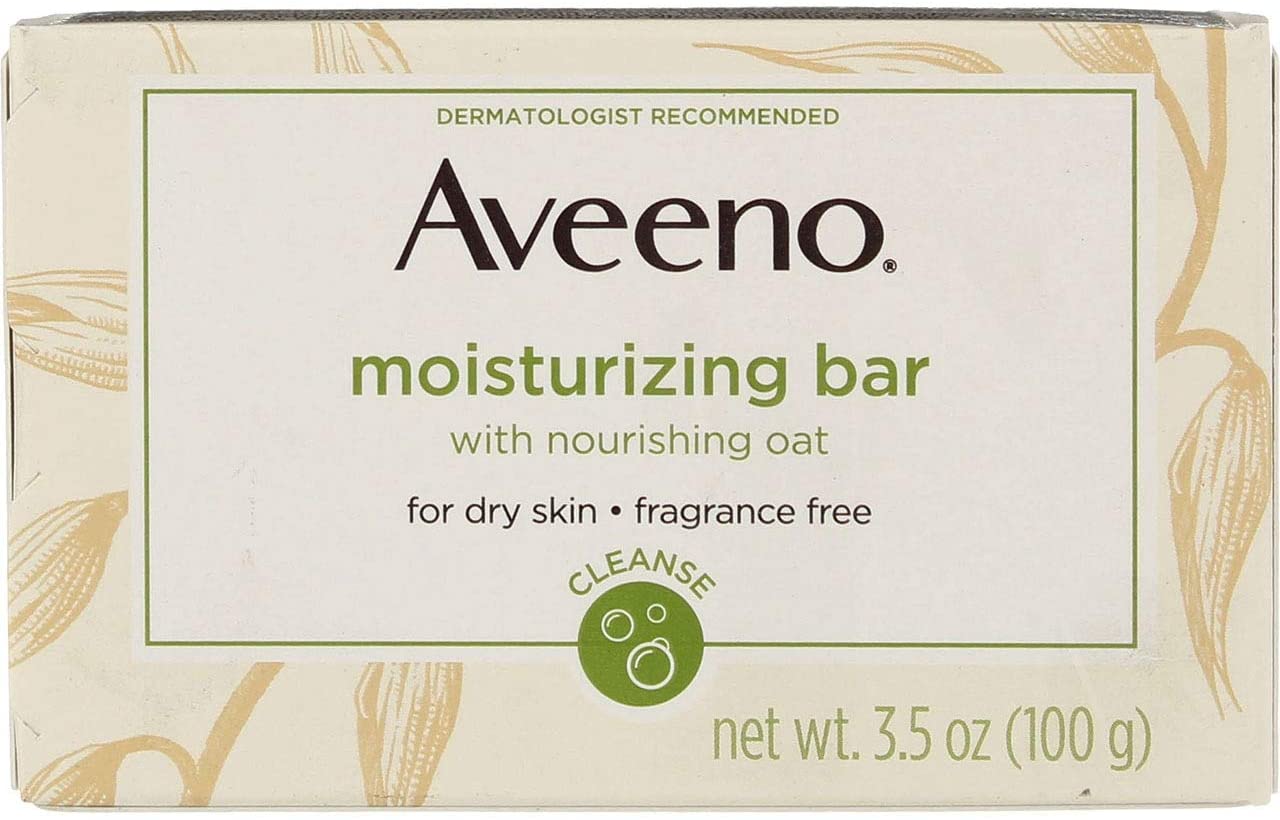 Aveeno Moisturizing Bar With Nourishing Oat, For Dry Skin, Fragrance Free - 100g 