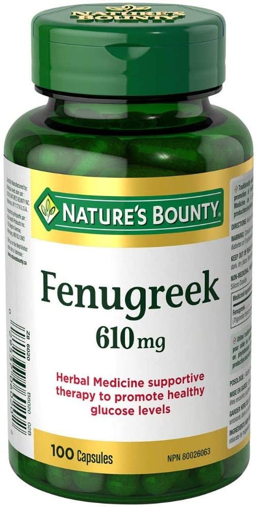 Nature's Bounty Fenugreek 610 mg - 100 capsules