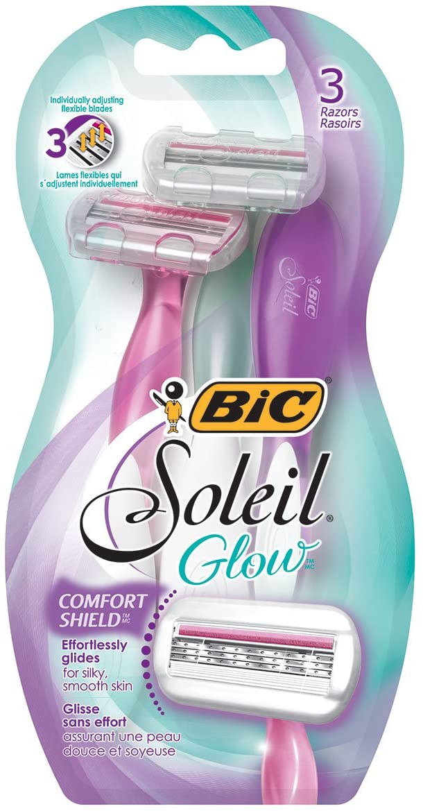 BIC Soleil Glow 3 Blade Razors with Comfort Shield - 3 razors