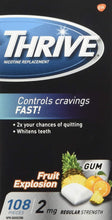 Load image into Gallery viewer, Thrive Nicotine Replacement, Regular Strength,2mg, Fruit Explosion- 108 pieces 
