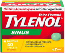 Load image into Gallery viewer, Tylenol Extra Strength Sinus Daytime - 40 eZTabs
